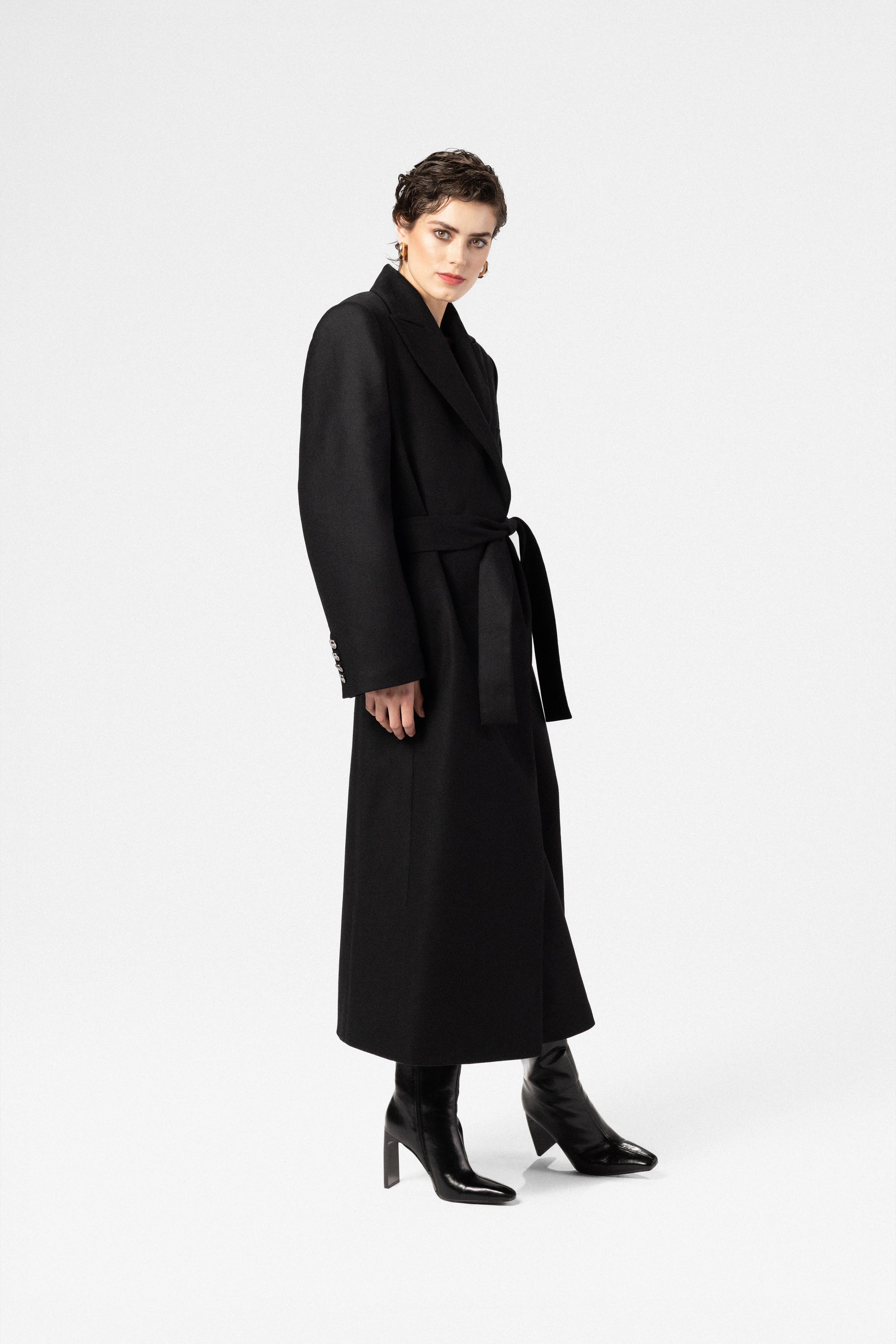 Women's wool and cashmere maxi coat LOGE LULU®