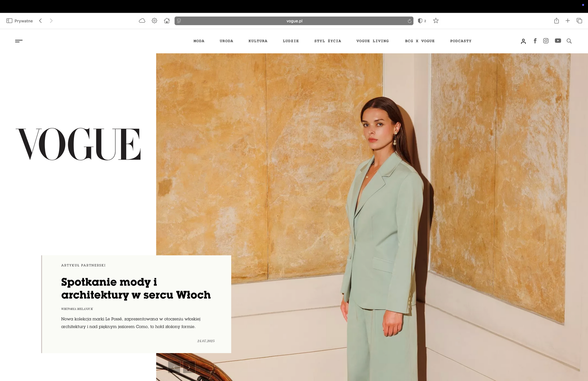 LE POSSÉ in Vogue Polska and ELLE, now LOGE LULU®