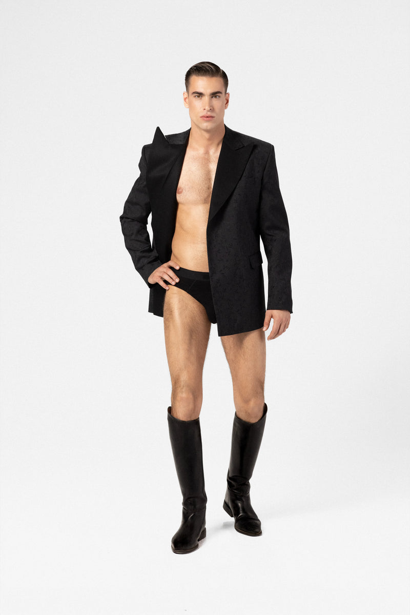 Men's jacquard blazer
