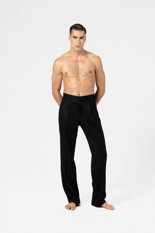 Men's wool flannel trousers