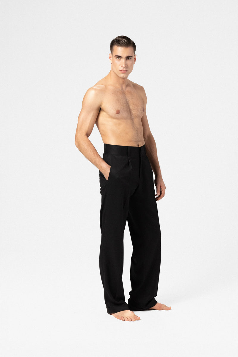 Men's wool flannel trousers