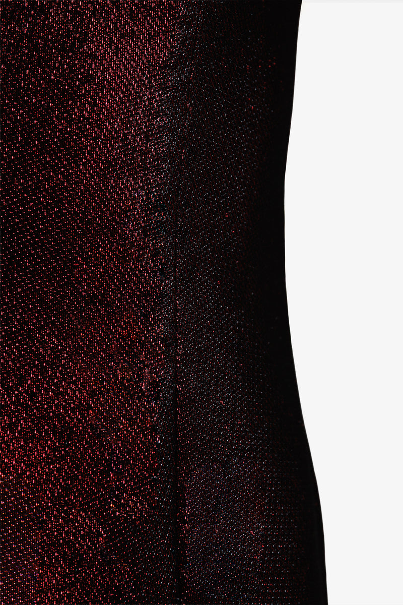 Cocktail dress in two tone fabric