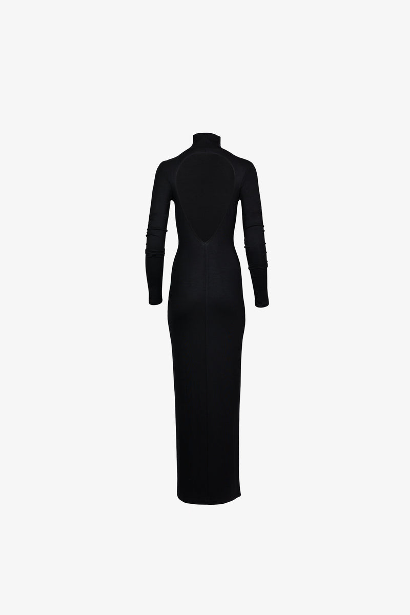 Maxi dress with open back